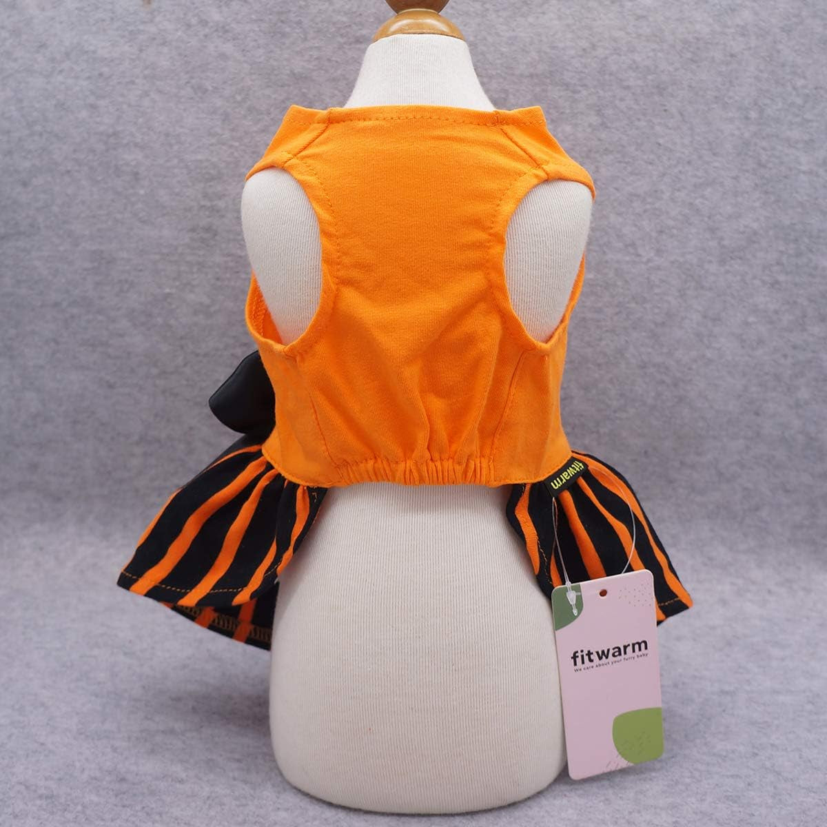 Halloween Dog Dresses Puppy Party Costumes Doggie Shirts Cat Outfits Orange Medium