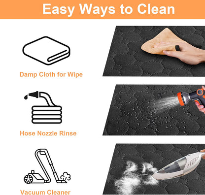 Dog Car Seat Cover for Back Seat, 2025 Upgraded 600D Heavy Duty Waterproof & Scratch-Resistant Dog Hammock for Car, Back Seat Pet Cover for Dogs with Sedan, Trucks and Suvs, Standard, Black