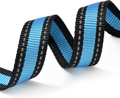 Dog Collar | Reflective 3M Stripe with Nylon Band (Blue/Pink, X-Small (Pack of 2))