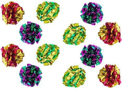 Original Mylar Crinkle Balls Cat Toys - 12 Pack