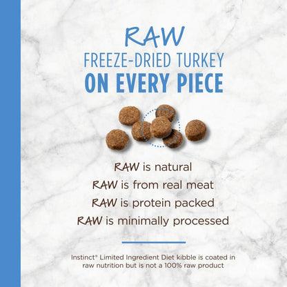 Limited Ingredient Diet, Natural Dry Dog Food, Grain Free Recipe - Real Turkey, 22 Lb. Bag