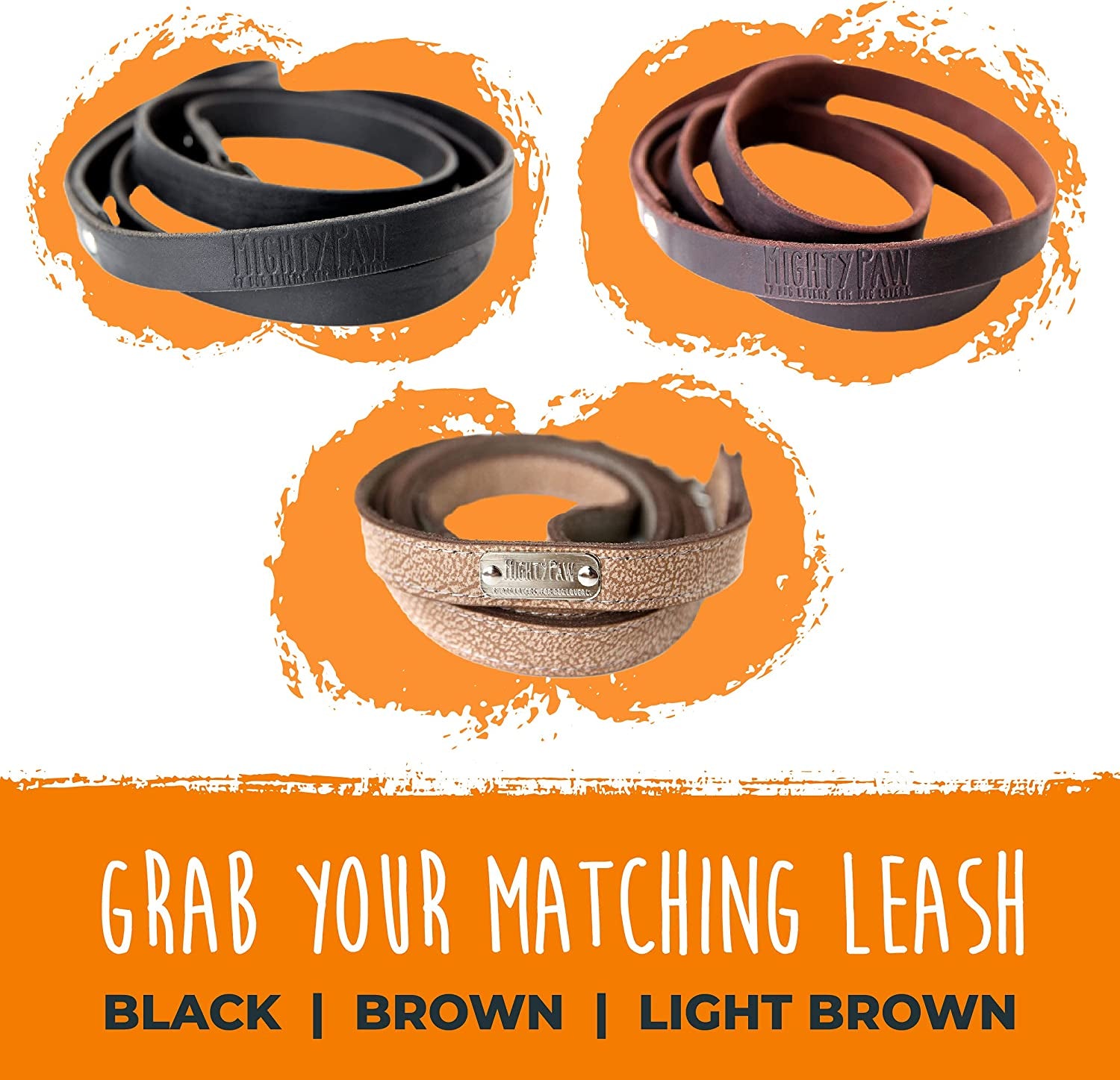 Leather Dog Collar - Genuine Distressed Leather - Strong Metal Buckle - Ultimate Comfort - Modern Style for All Dogs Breeds - Comfort Puppy Collar - (Medium - Black)