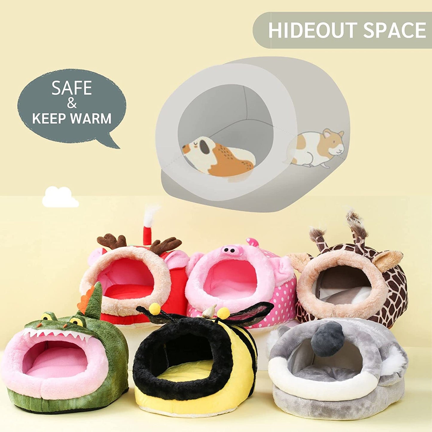 Warmer Hedgehog Supplies Toys House Cage Accessories Bed Sleeping Bag (L,Koala)