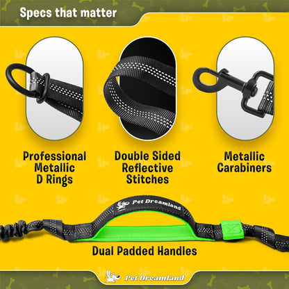 Exquisite Hands-Free Leash for Medium Dogs: Ultimate Comfort & Freedom for Running, Walking, Hiking. Premium Quality, Durable & Versatile Waist Dog Leash Belt. Your Dog Will Love It